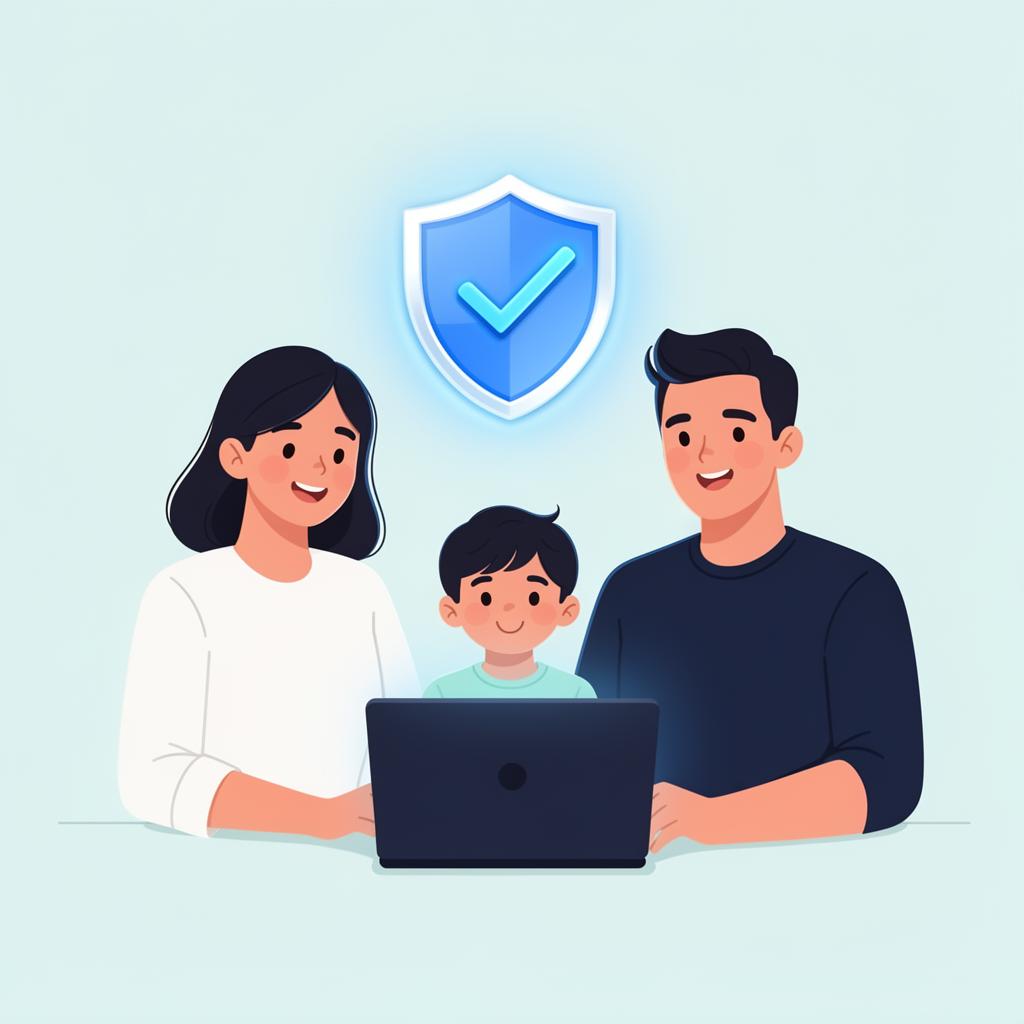 Familie geschützt vor Phishing mit Fischyy
